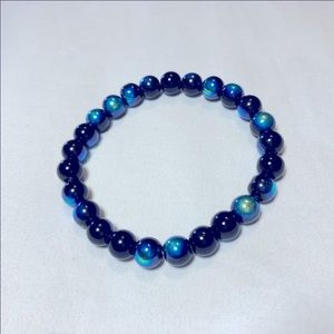 Black Sand Beach Mens Bracelet 8mm